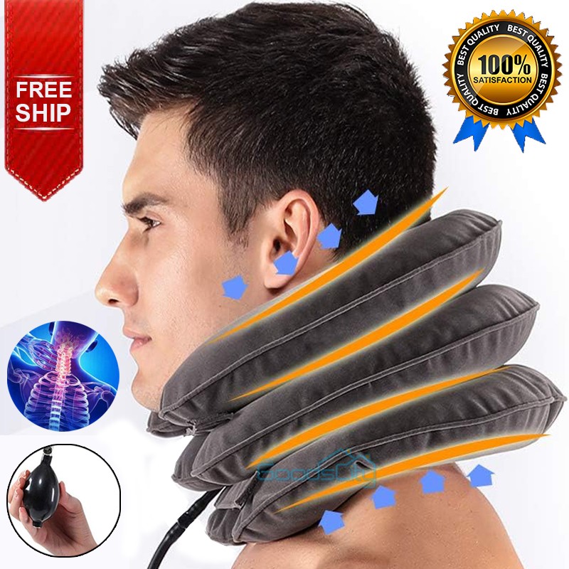 Neck Decompression – Adjustable Neck Brace Support Cervical Neck Traction Collar