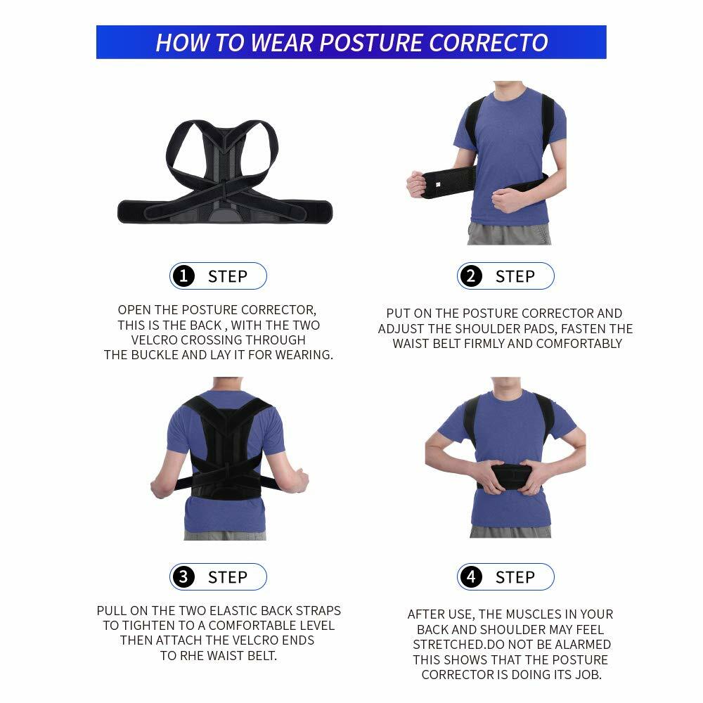 Back Brace Posture Corrector for Women and Men Back Straightener for Spine Back