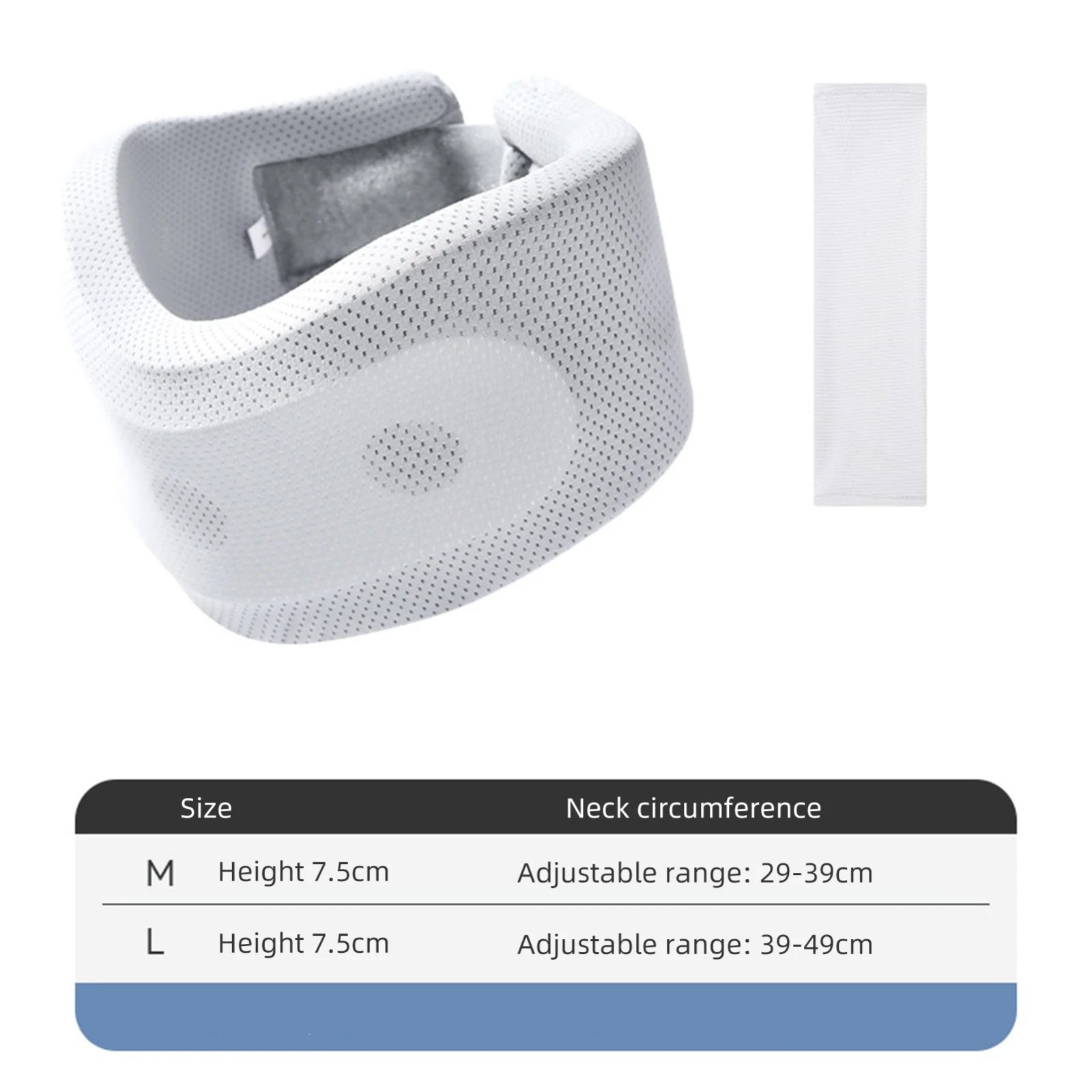 Neck Support Brace Soft Collar Travel Sleep Aid Pillow Office Home Use