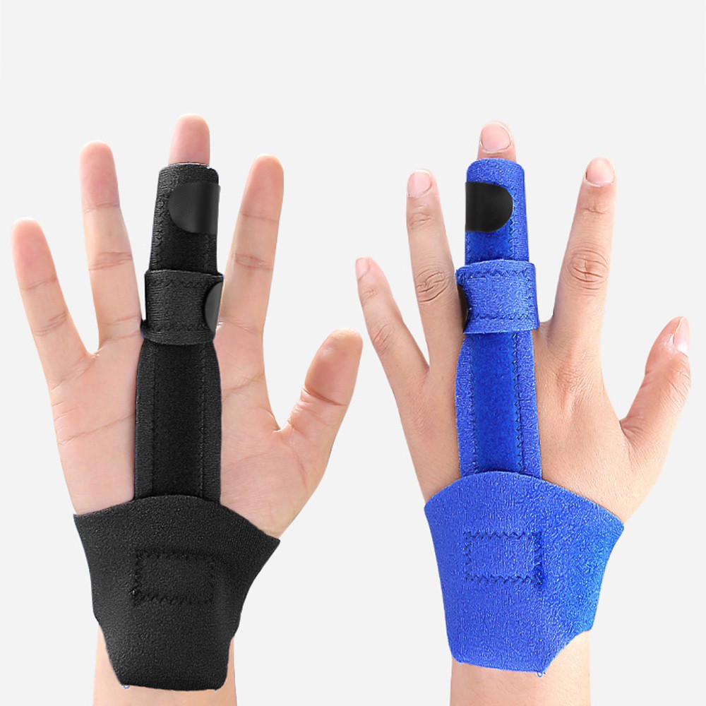 2PCS Finger Trigger Splint Corrector Adjustable Finger Brace Support Protector
