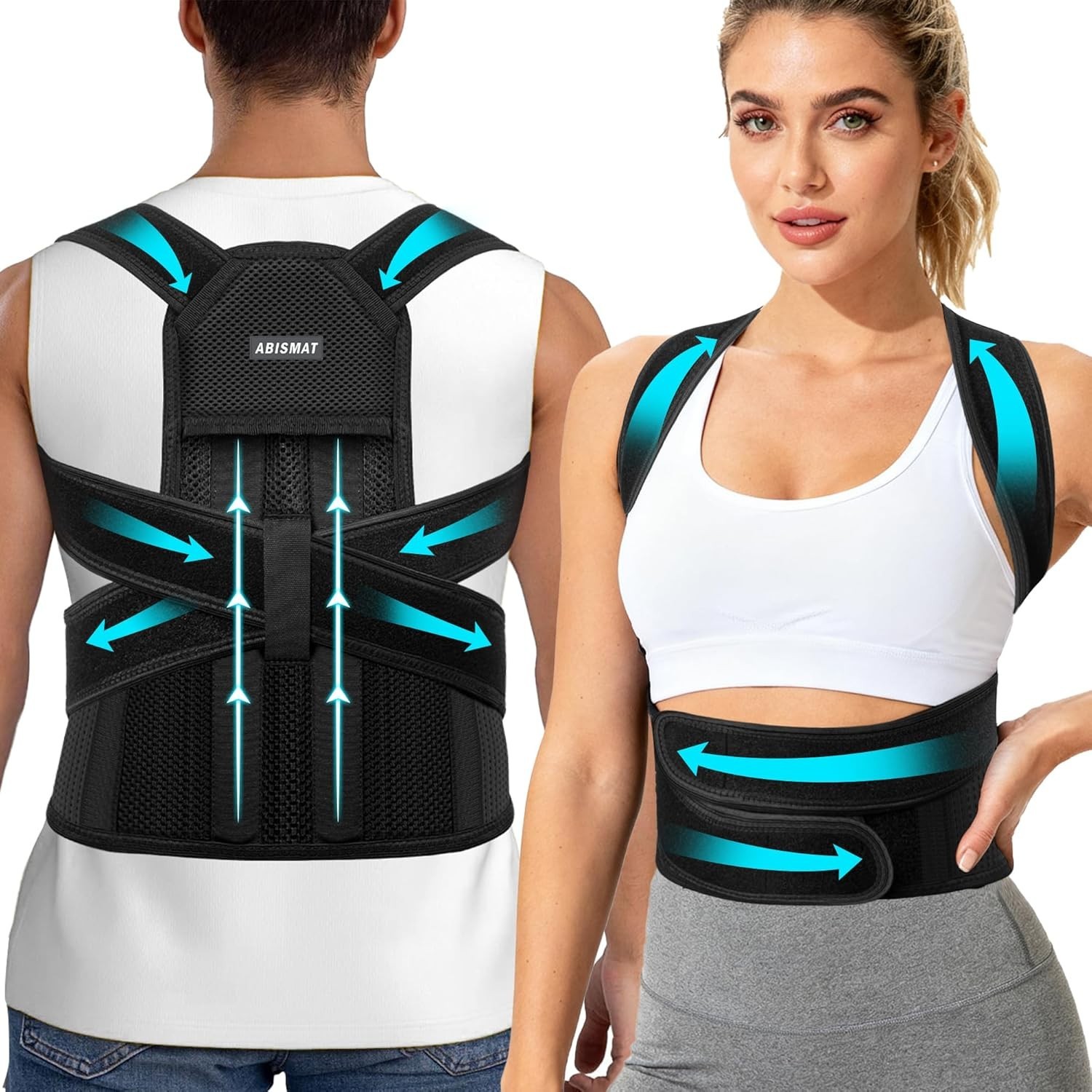 Back Brace Posture Corrector Back Braces for Upper and Lower Back Pain Relief…
