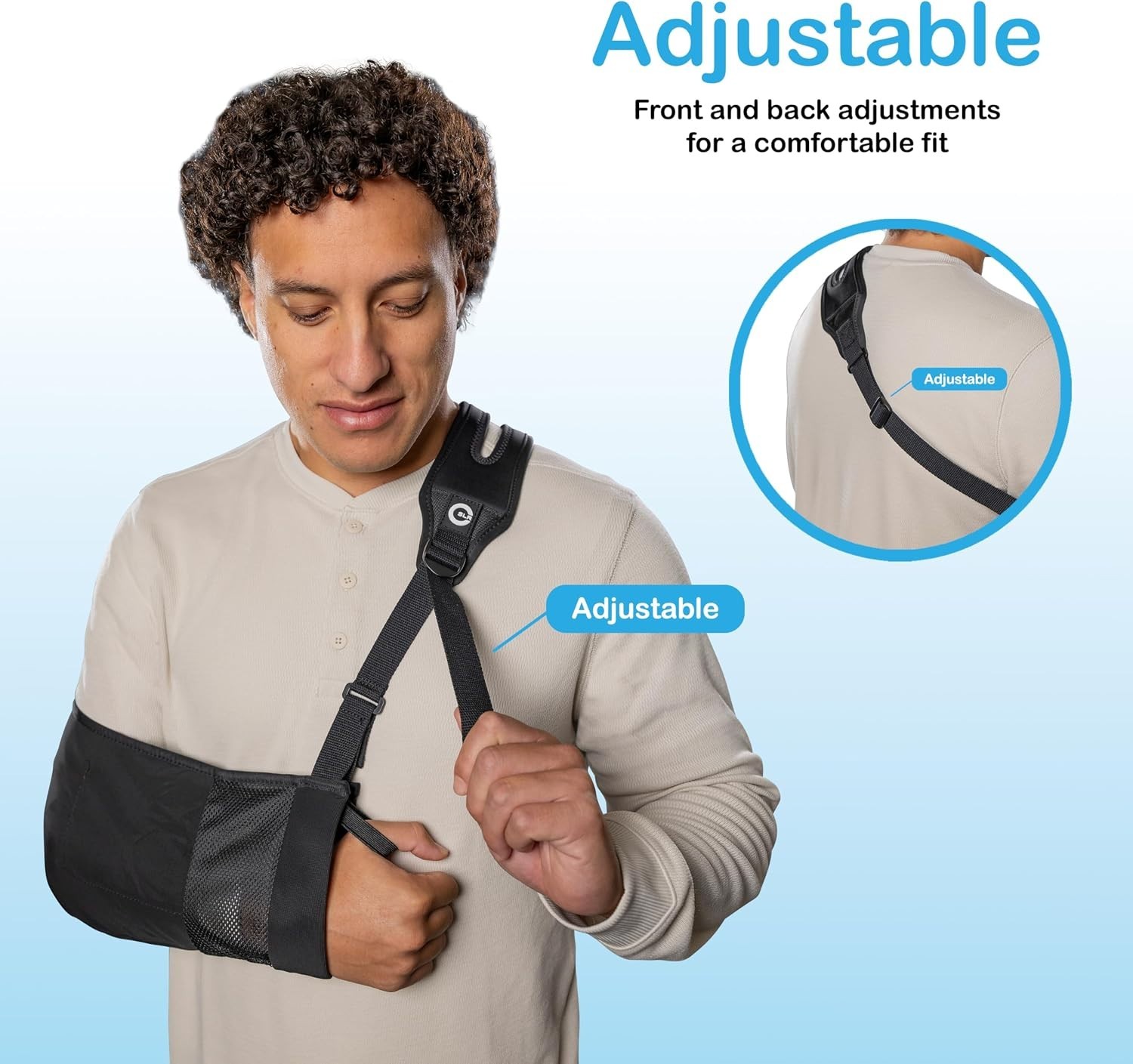 Adjustable Arm Sling for Shoulder Support – Perfect for Rotator Cuff Recovery