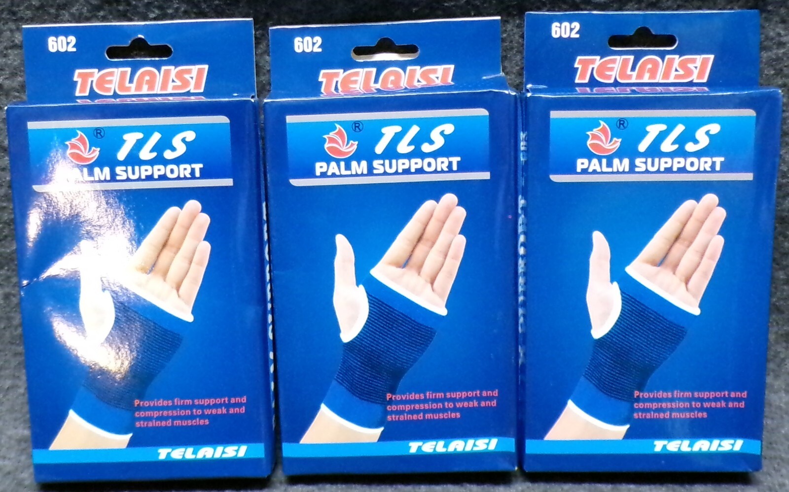 Lot of 3 Telaisi Palm Support Firm Support One Size Fits All 2 Pack Each