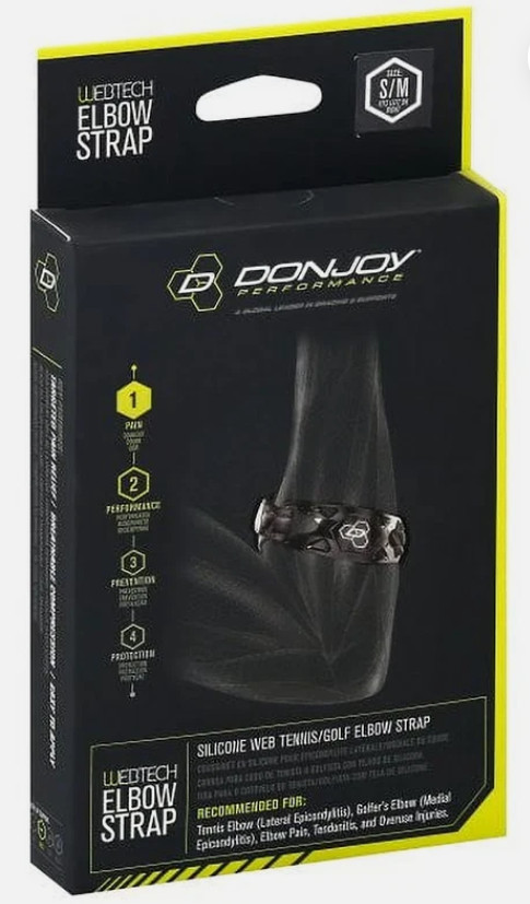 NEW DonJoy Performance Webtech Tennis, Golf, Tendonitis Elbow Strap SIZE S/M