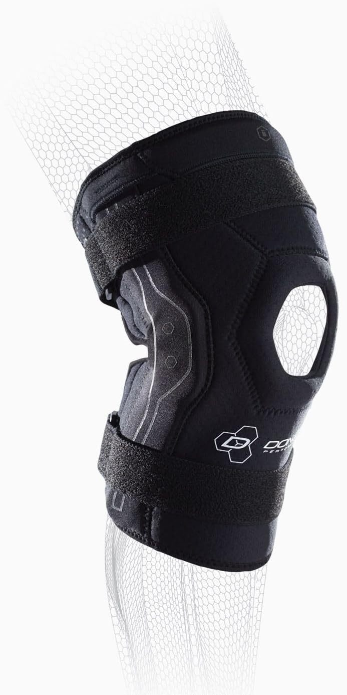 Donjoy Performance Bionic Knee Support Brace Medium Black With Hinges