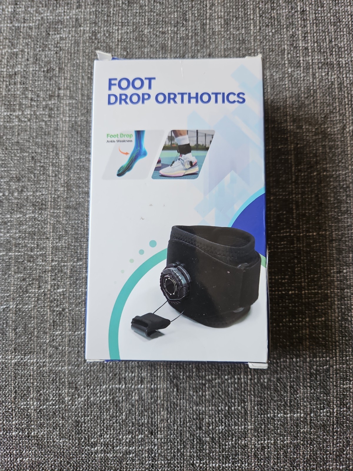 Foot Drop Ankle & Foot Brace, Adjustable Nylon Support S/M, New Free Shipping