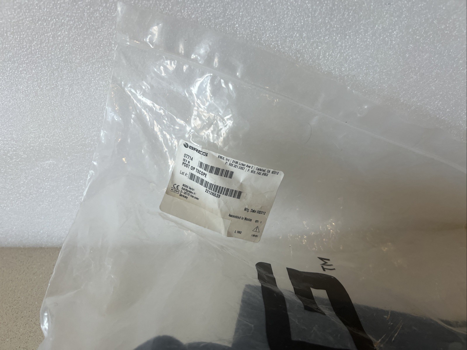 BREG Post Op T Scope MEDIUM Hinged Knee Brace Universal Standard Adj 07714 NEW