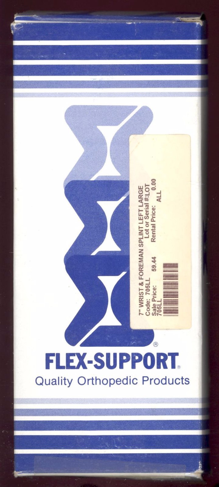 NEW! Flex-support 7″ Wrist & Forearm Splint Left LARGE #705LL