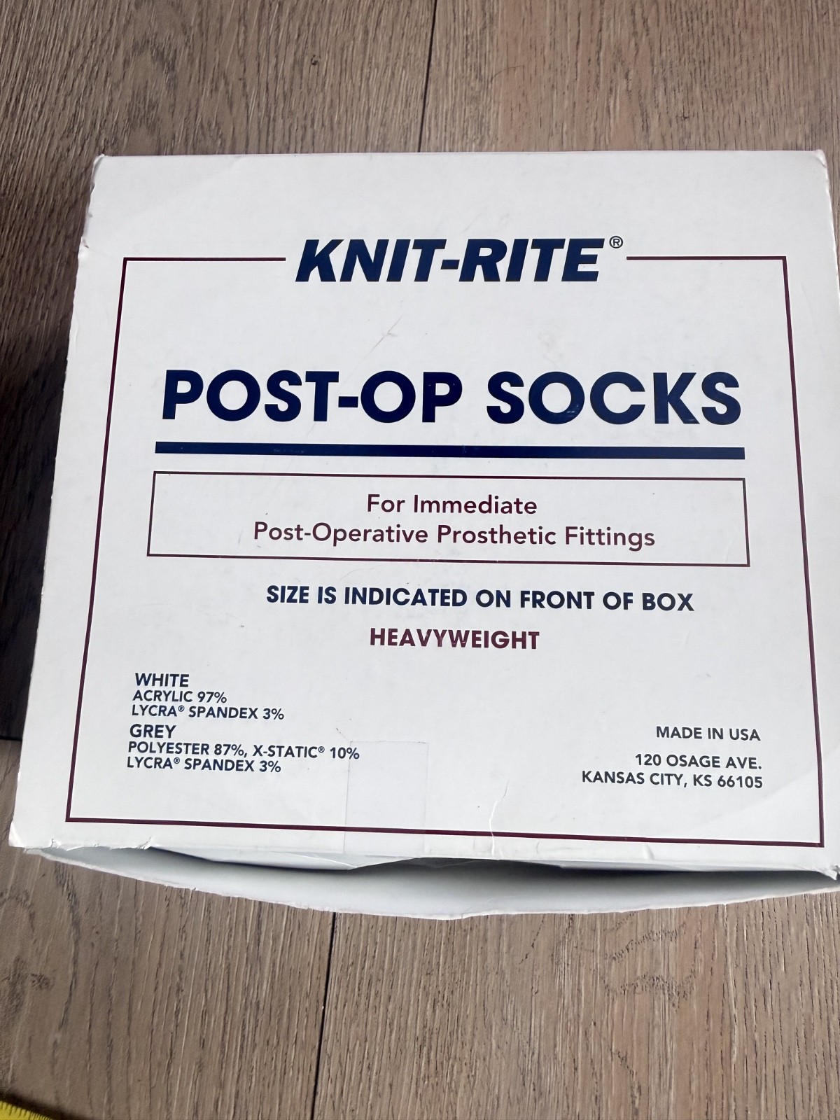 Knit-Rite Prosthetic Post-Op Socks 18x8x6 Lot Of (4) 1PL3 26 18 New