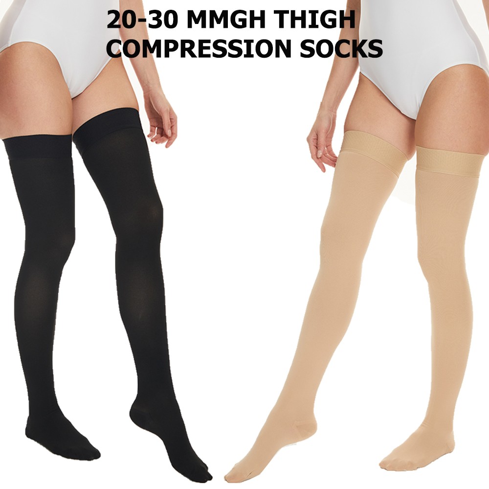 Thigh High Knee Supports Compression Sleeves Sport Socks Leg Stockings Men Women