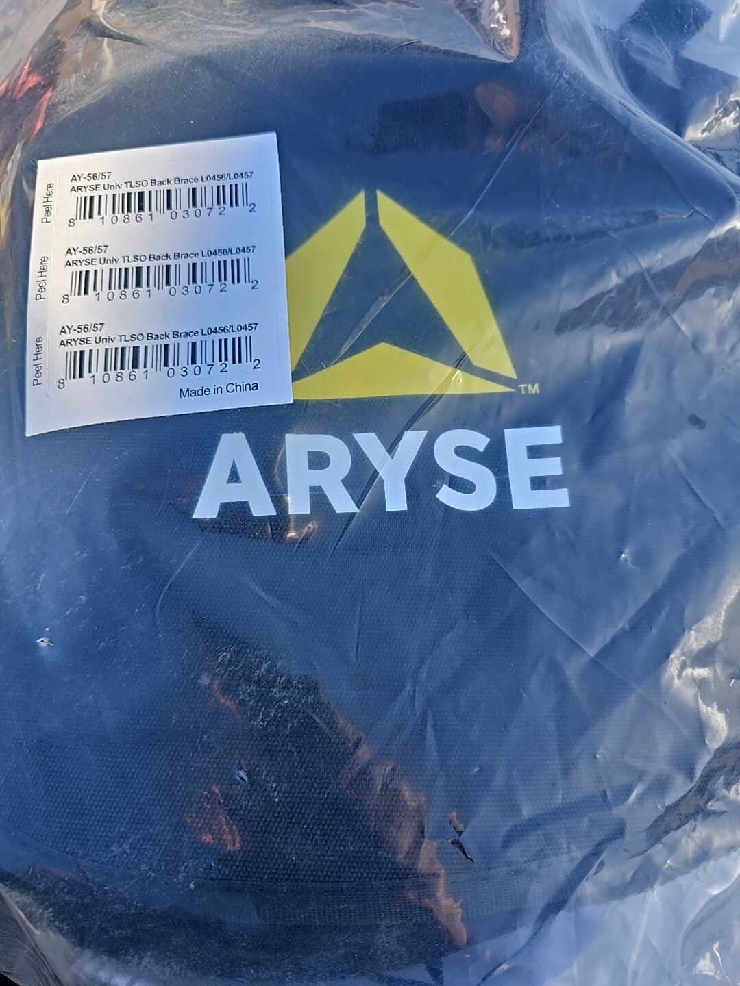 Aryse Lower Back Brace Compression Pain Relief L0650 Size Large AY-37/50-103