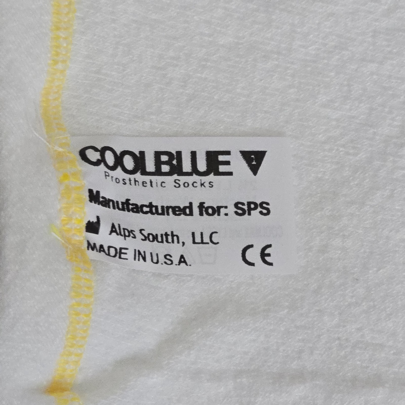 CoolBlue Prosthetic Sock 1 Ply W/Sewn Hole; Size 3, 4 Lngth 16-20 (5 Available)