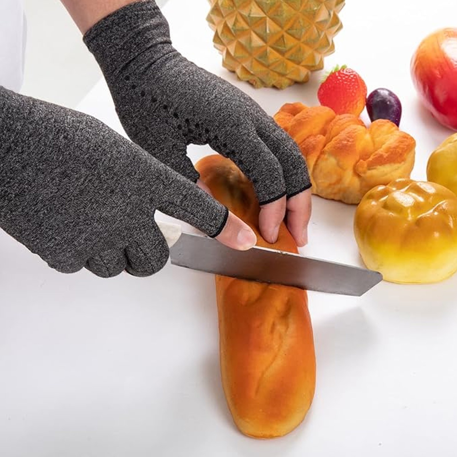Arthritis Medical Gloves Compression Copper Pain Relief Hand Wrist Support Brace