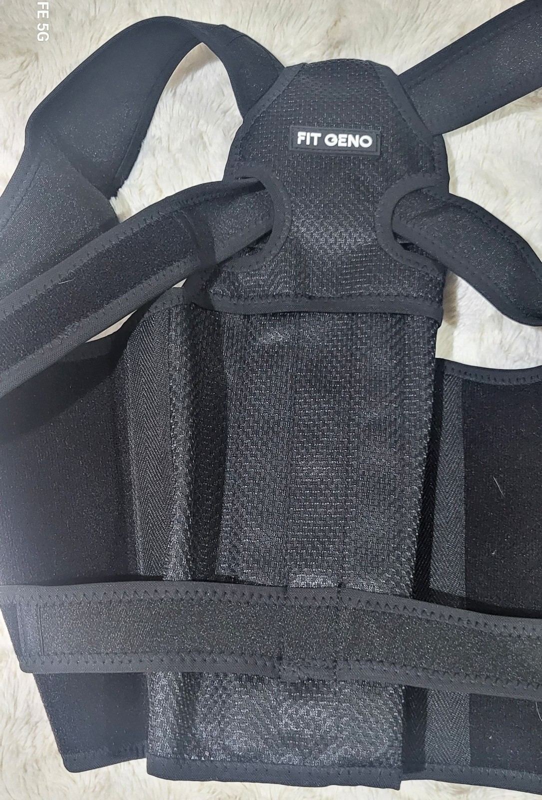 NWOT FIT GENO BACK BRACE POSTURE CORRECTOR for WOMEN & MEN, Black📌