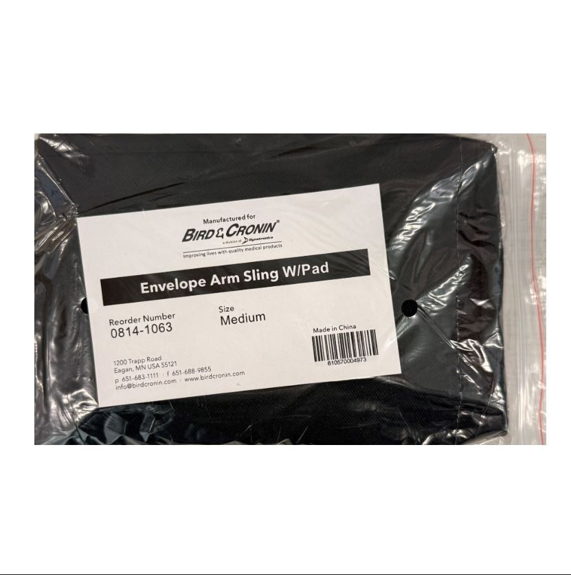 *1-Pack* Bird & Cronin Envelope Arm Sling With Pad 16″ x 8.5″ Medium 0814-1063