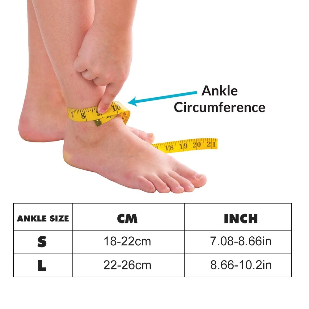 Adjustable Lace-Up Ankle Brace Support for Men & Women Injury Recovery