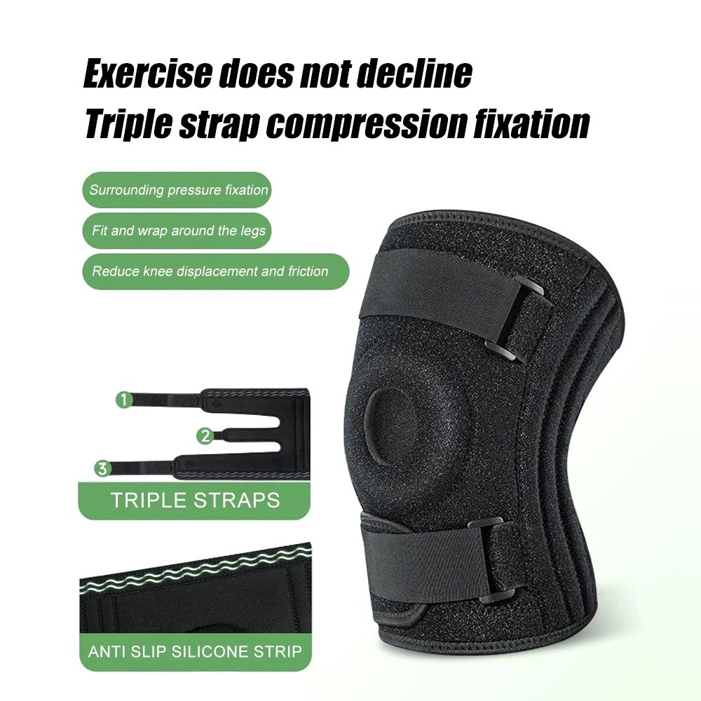 Knee Brace XL-8XL Compression Adjustable Patella Support Running Walking Large