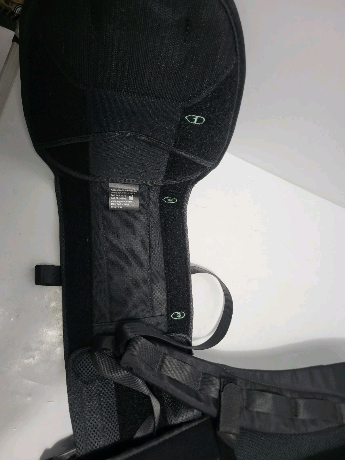 Aspen Horizon 456 TLSO One Size Adjustable Back Brace Black