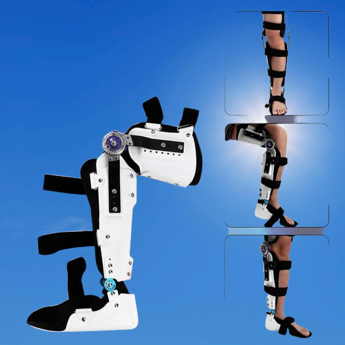 Adjustable orthopedic KAFO Knee Ankle Foot Support Brace Universal-unisex