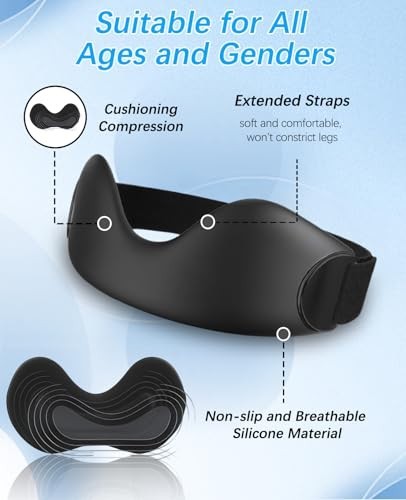 Adjustable Silicone Patellar Tendon Support Strap 2 Pack for Knee Pain Relief –
