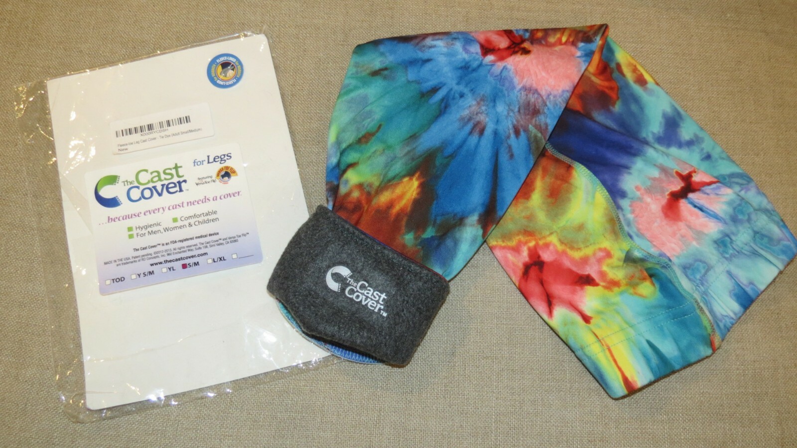 seal tight freedom cast wound protector 29″ 32″ leg 24″ short & arm lot Tie Dye
