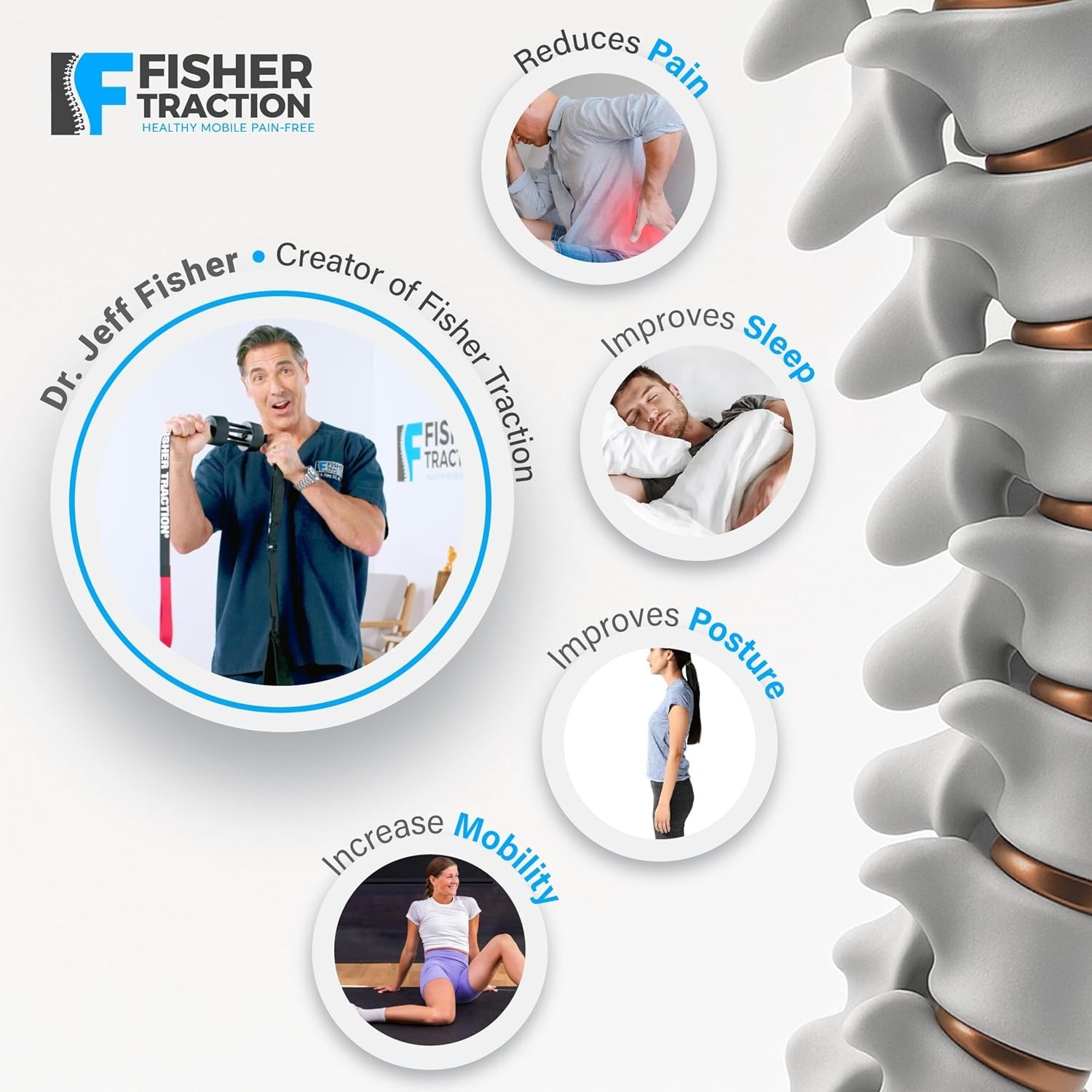 Lower Back Decompression Device – Lumbar Traction for Spinal Decompression – …
