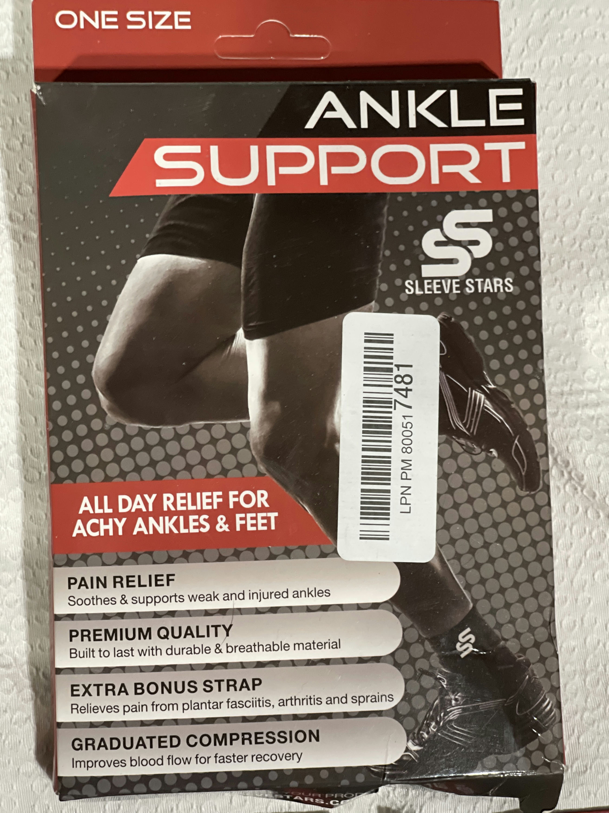 Sleeve Stars Ankle Brace Plantar Fasciitis Relief Wrap Support Elbow Support Lot
