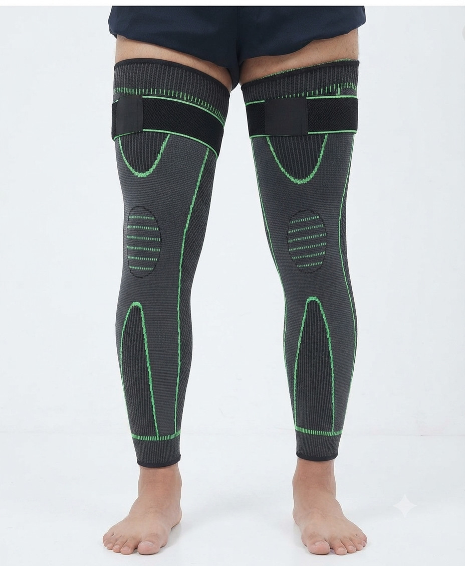 Long Compression Knee Sleeve Full Leg Support Brace Joint Pain Relief Gym 1Piece