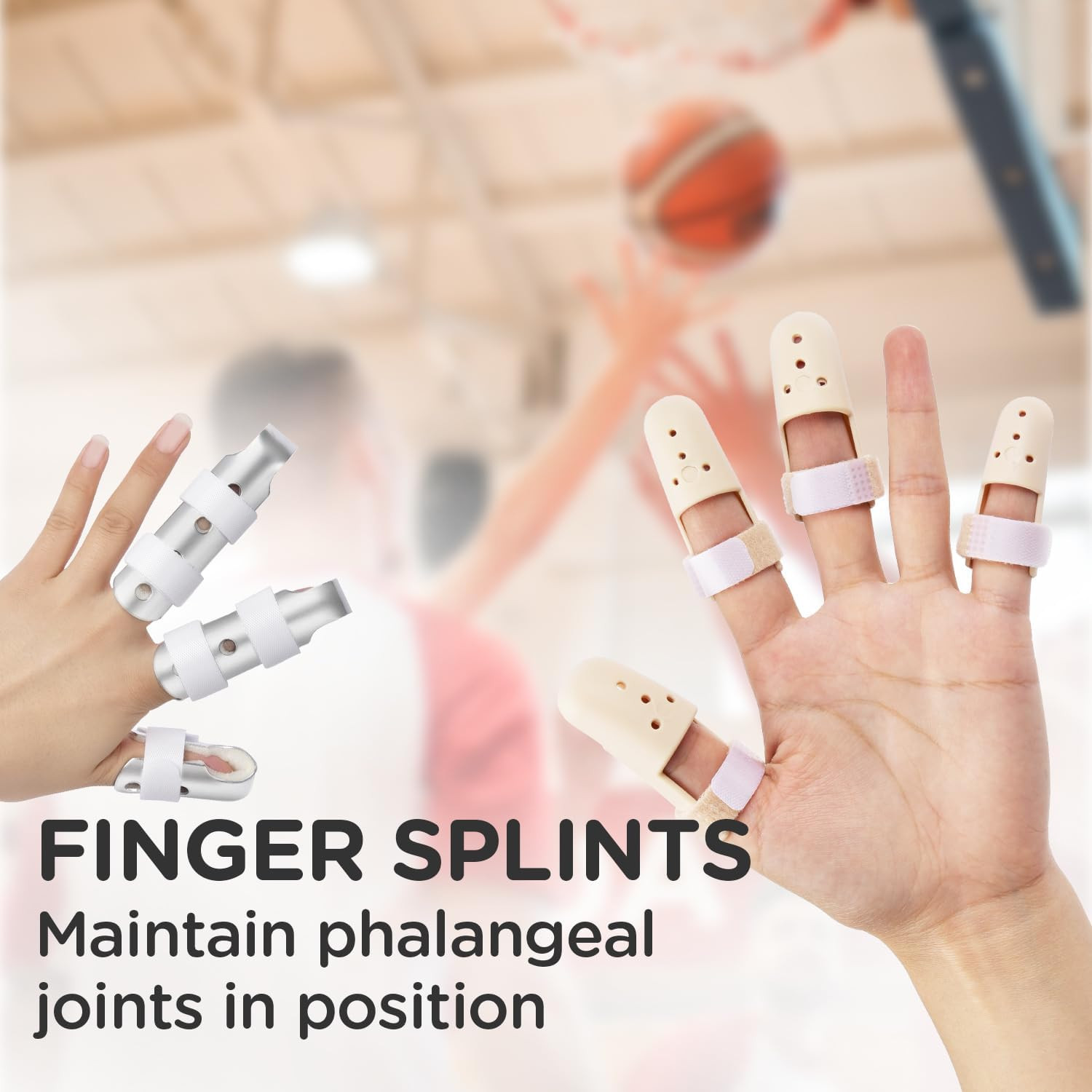 Finger Splint, 7 Pack Finger Brace for Knuckle Immobilization | Comfortable and