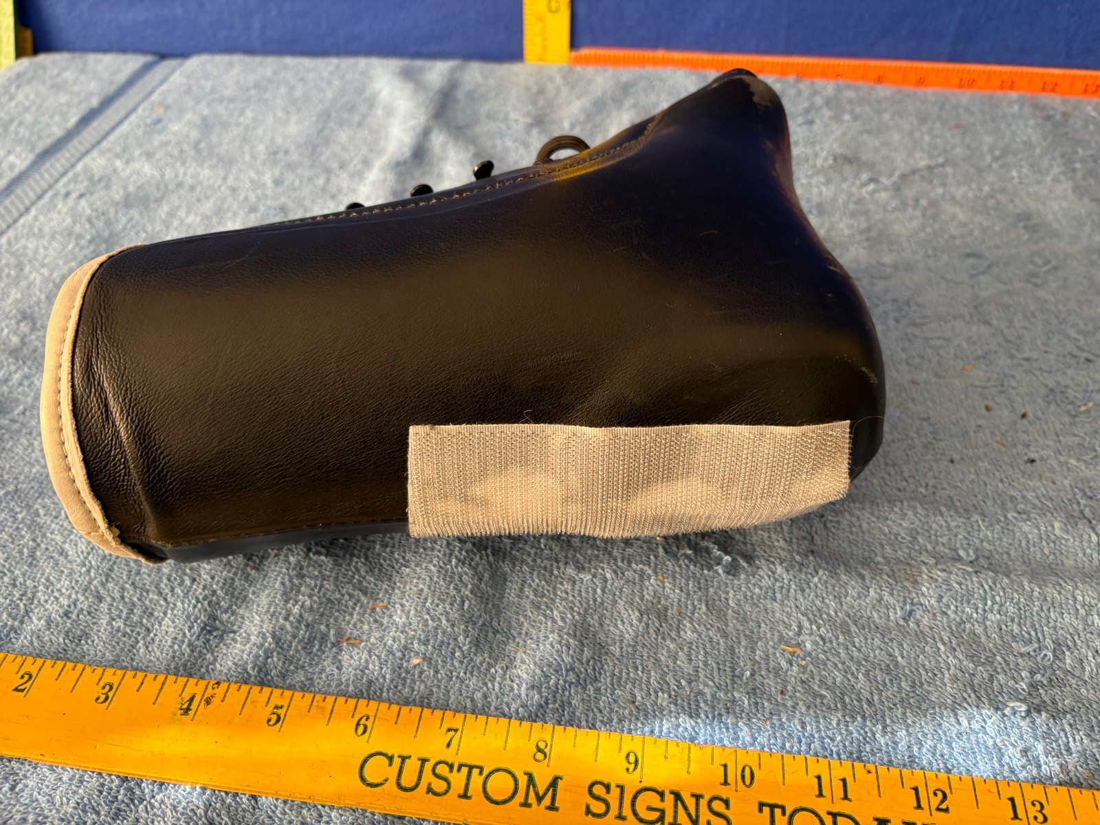 Leather Ankle Lace Up Orthopedic Brace Left Foot