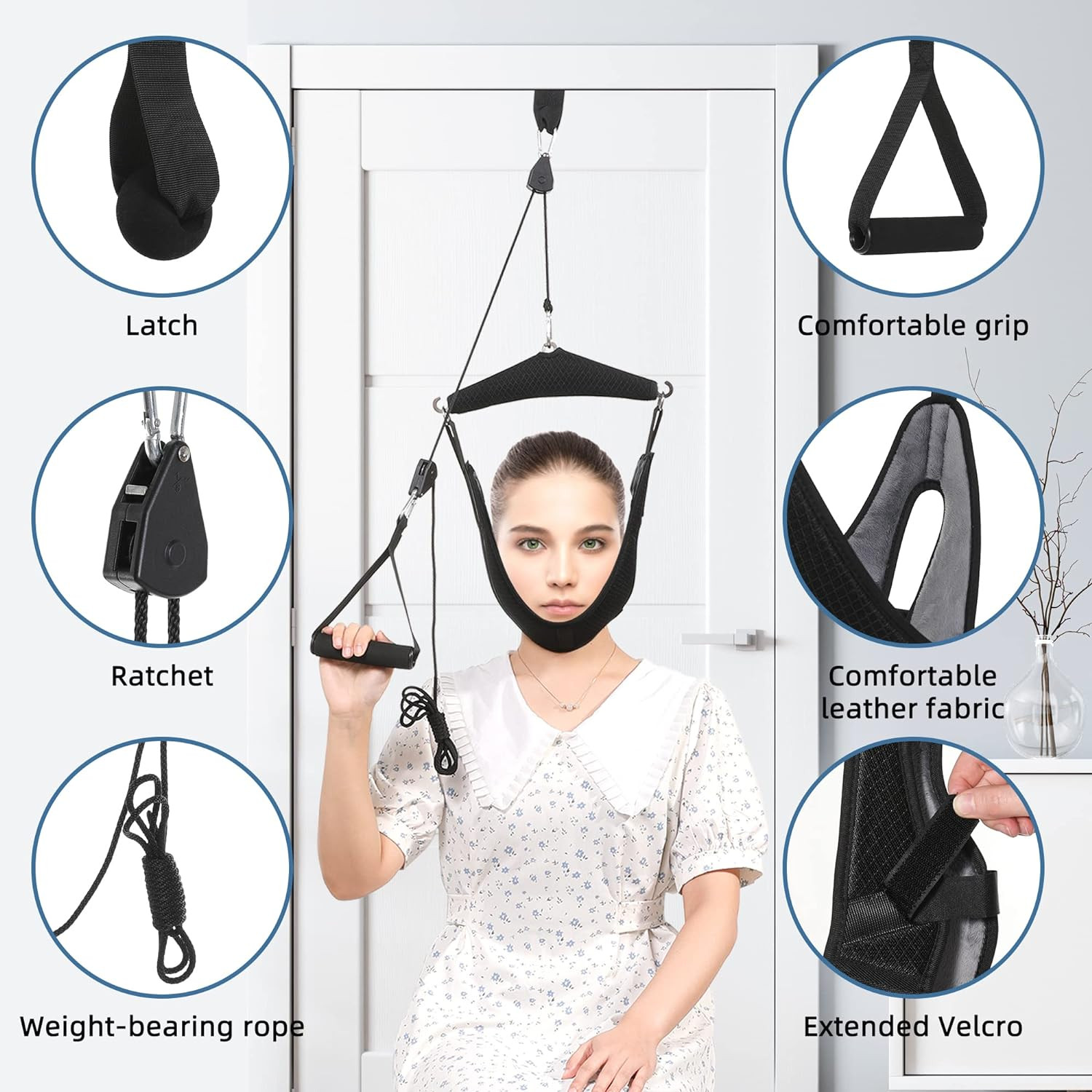 Dispositivo de tracción cervical mejorado para estirador de cuello
