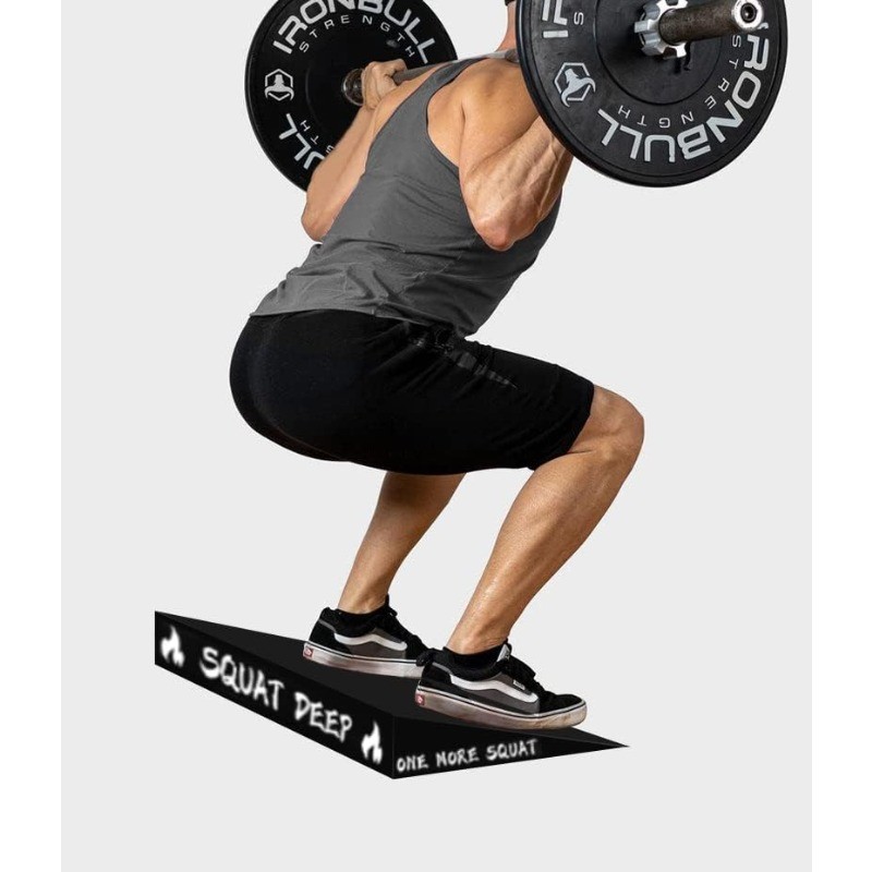 Extra Large Squat Wedge Heel Elevation Block Ergonomic Slant Board Leg Workouts