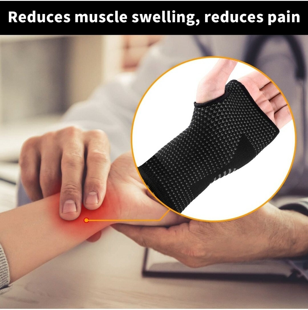 Medical Grade Compression Gloves, 20-30mmHg, One Pair for Carpal Tunnel and Wris