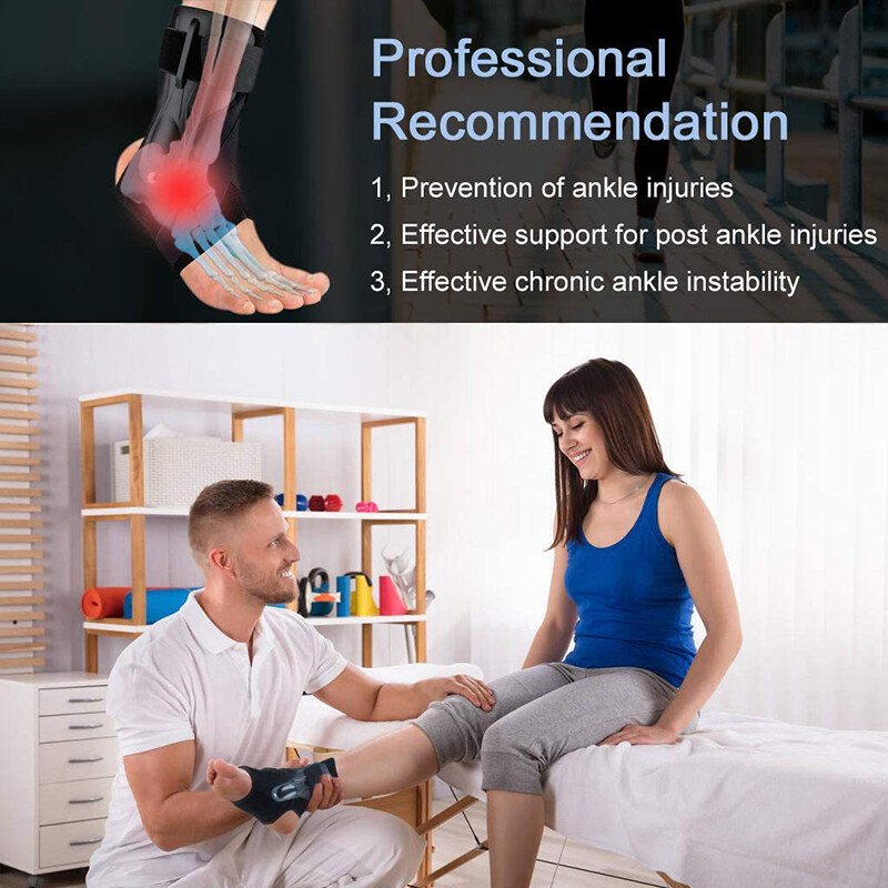 Ankle Brace Support Stabilizer Foot Guard Sprain Pain Relief Drop Foot Strap
