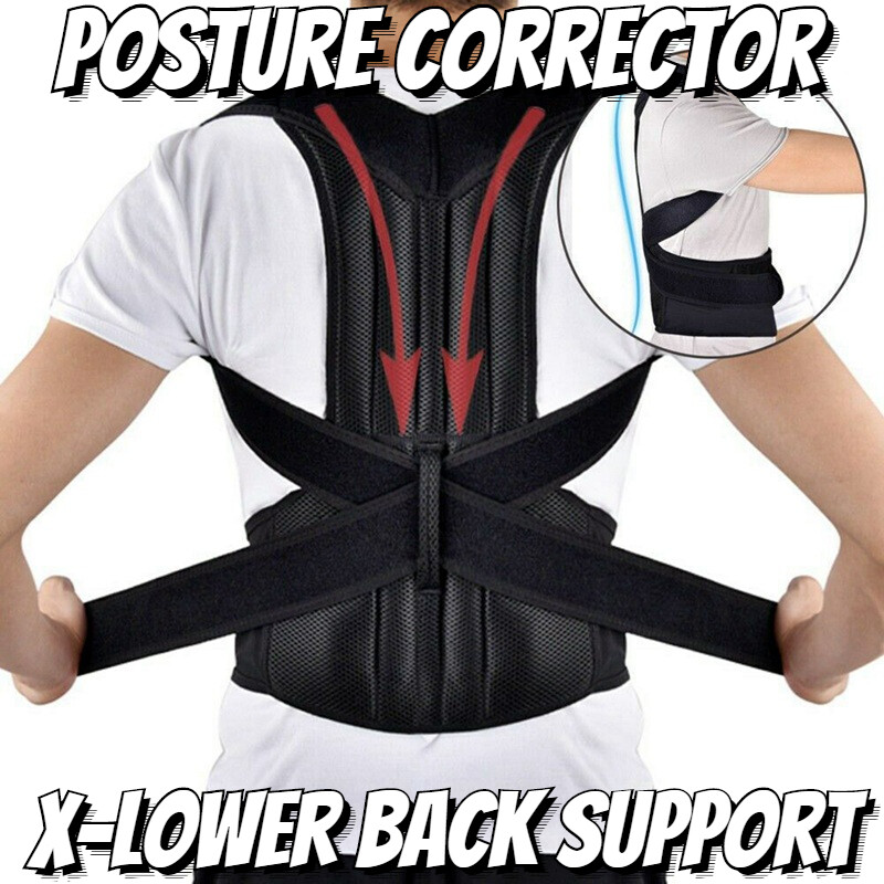 Posture Corrector Back Support Shoulder Straight Brace Men Women Adjustable Belt