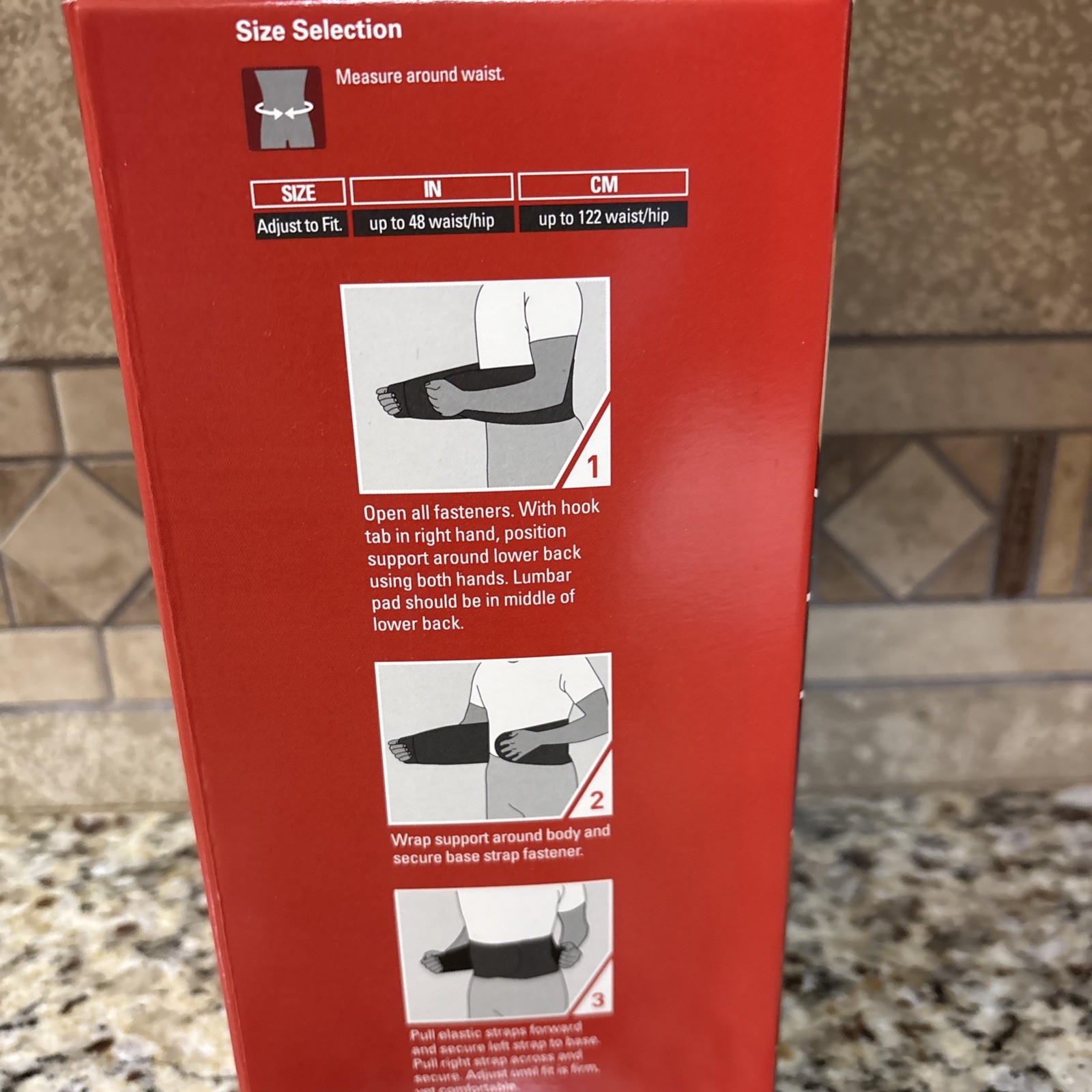 NEW ACE Back Deluxe Stabilizer With Lumbar Support (Gray) One Size Adjustable