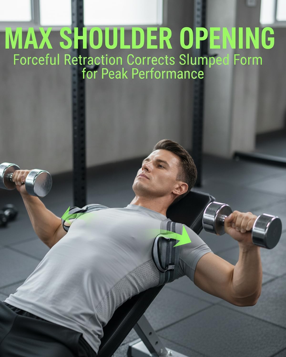 -Gym Back Posture Corrector for men to Open Shoulders, 8cm Ultra-Wide No-Digg…