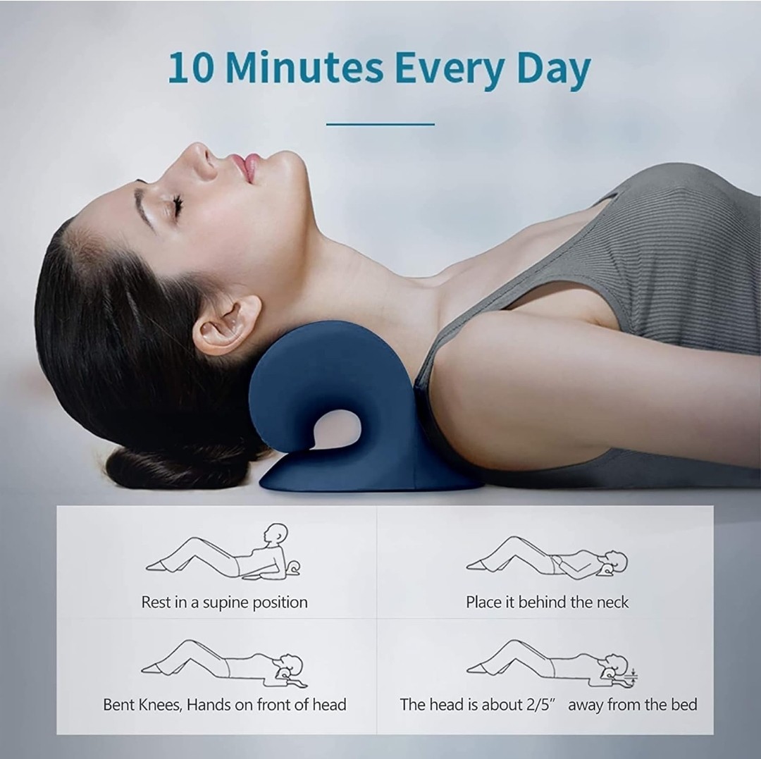 RESTCLOUD Neck and Shoulder Relaxer,Cervical Traction Device for TMJ Pain Relief