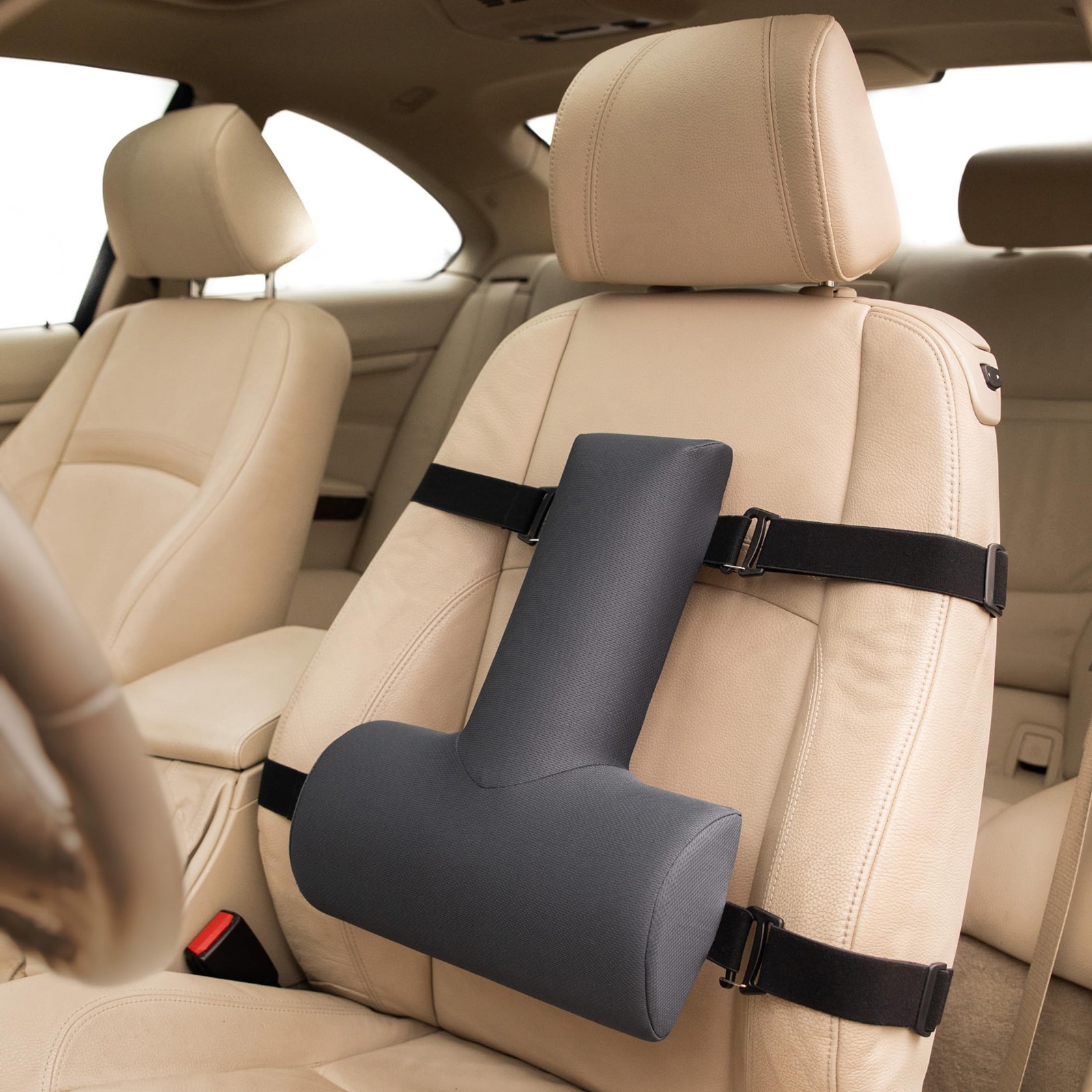 Full Back & Lumbar Support Cushion – Improve Sitting Posture, Car & Chair Comfor
