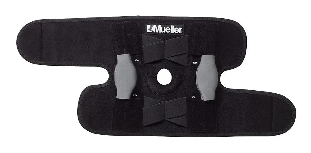 Hinged Knee Brace, Mueller, Self-Adjusting, Unisex, One size, Black New