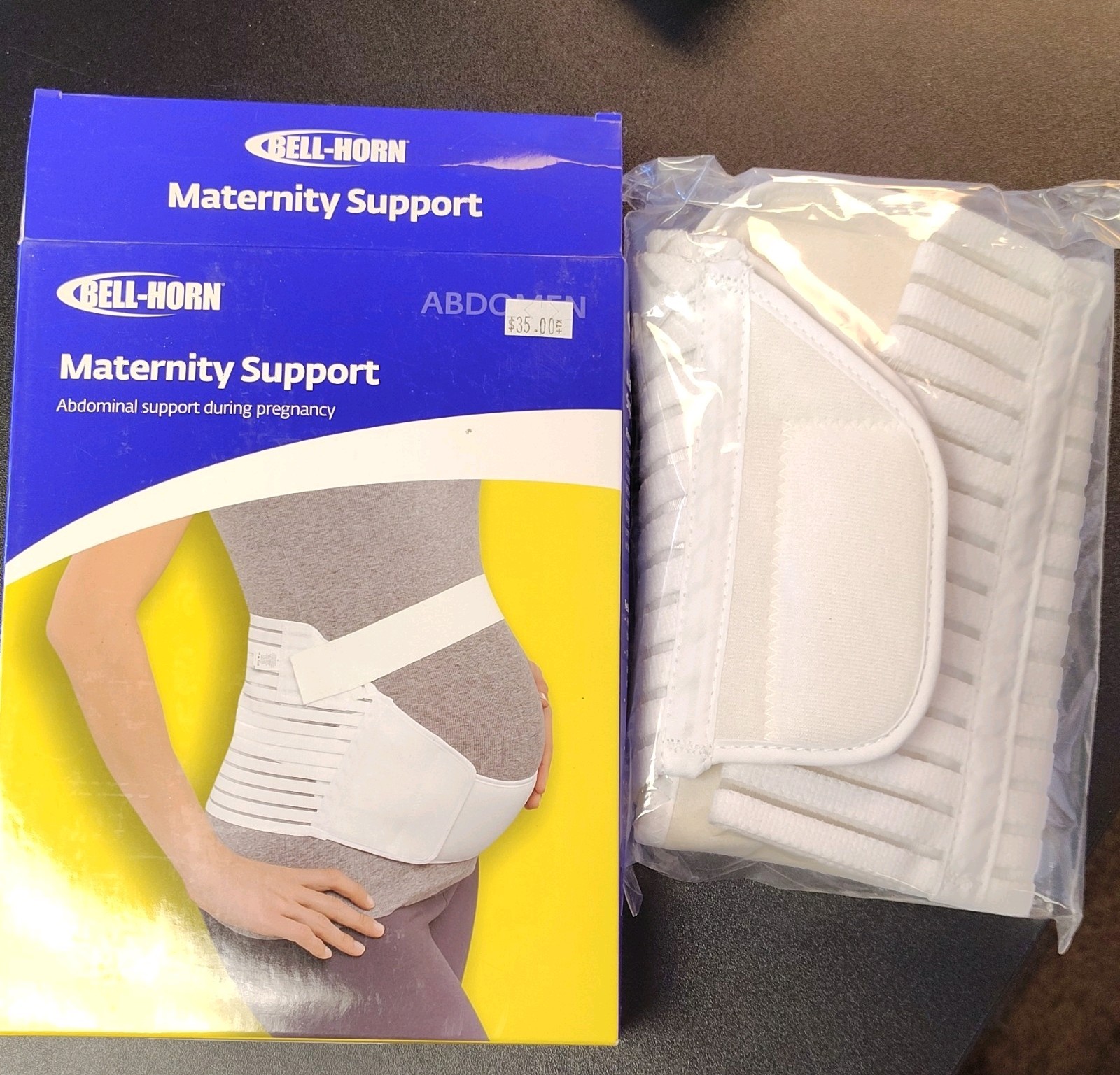 Bell-Horn Maternity Abdominal Support Belt Abdomen Support White Women’s Size Sm