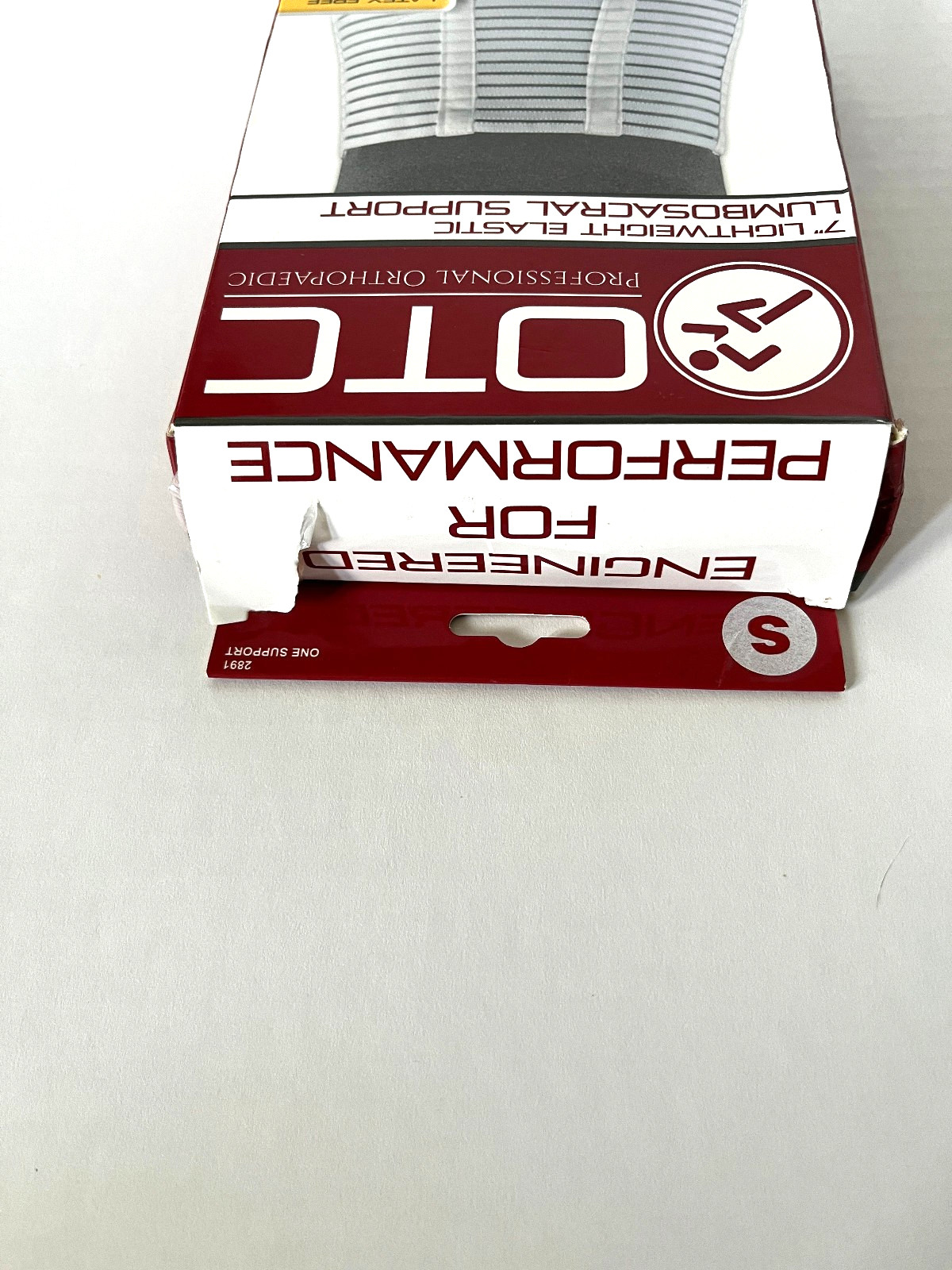 OTC Lumbosacral Support~Lower Back~2891-S~29″-32″ Hip Size~White~New OB