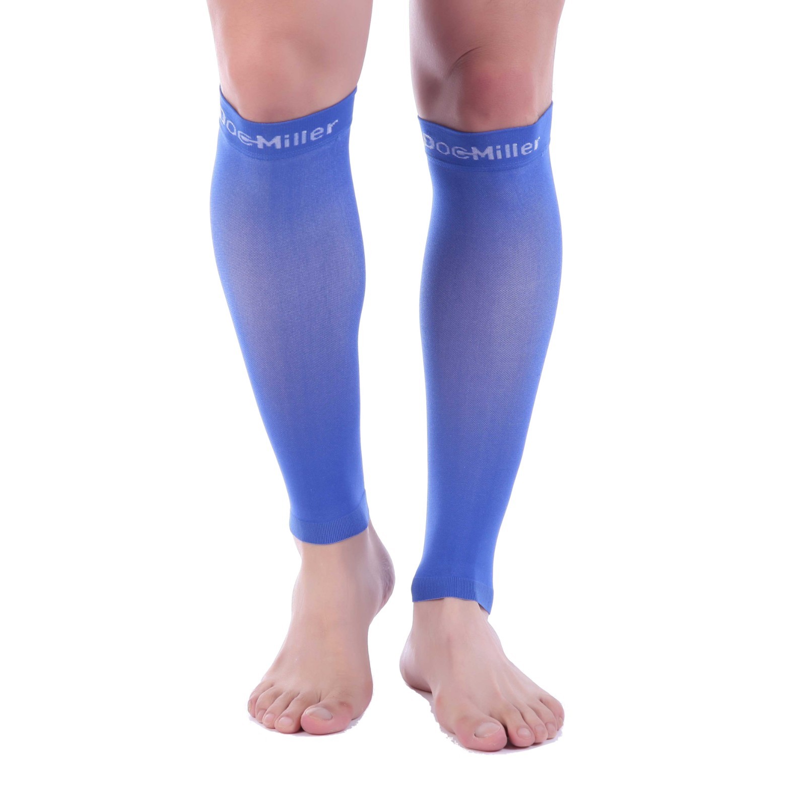 Calf Compression Sleeve 1 Pair Doc Miller 20-30mmHg Recovery Varicose Veins BLUE