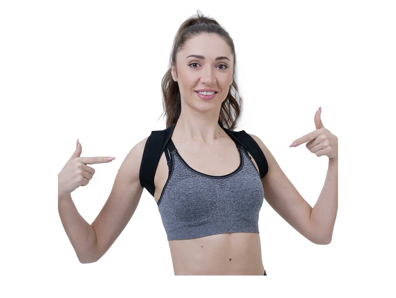 Pursonic Adjustable Posture Corrector Upper Back, Neck and Clavicle Support