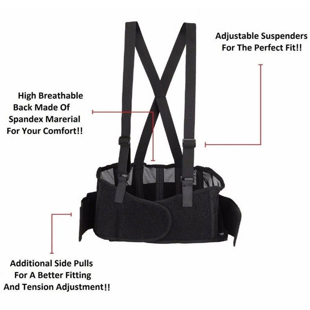 Back Support Belt, Reduces Strain and Lower Back Discomfort, Adjustable, X-Large
