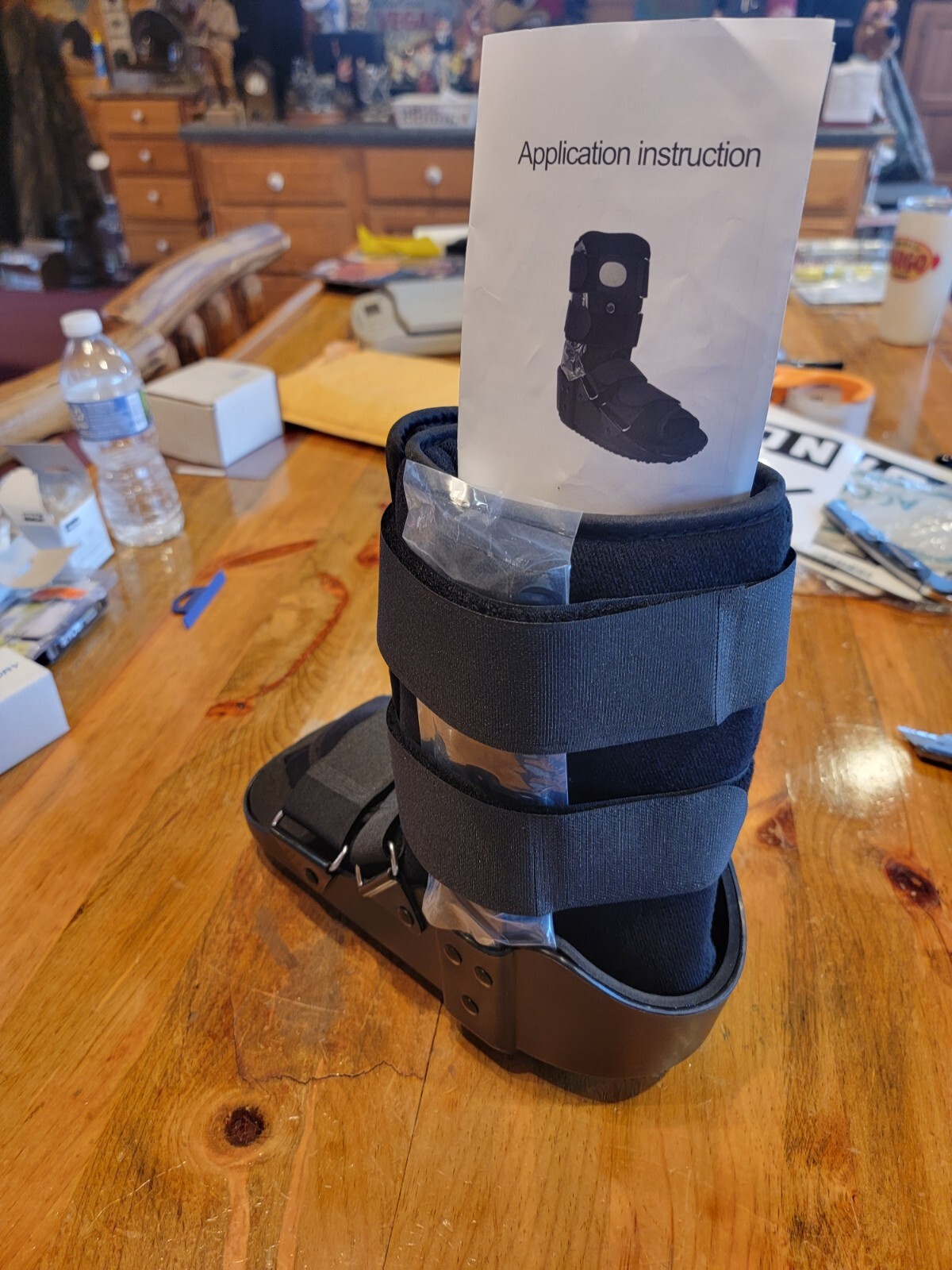 (M 37-43)Walking Boot Ultra Light Full Shell Orthopaedic Protection Spraine ECA