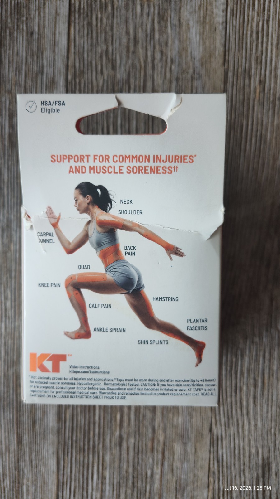 KT Tape Pro Elastic Sports Tape 20 Pro Strips (2″x10″) Stealth Beige