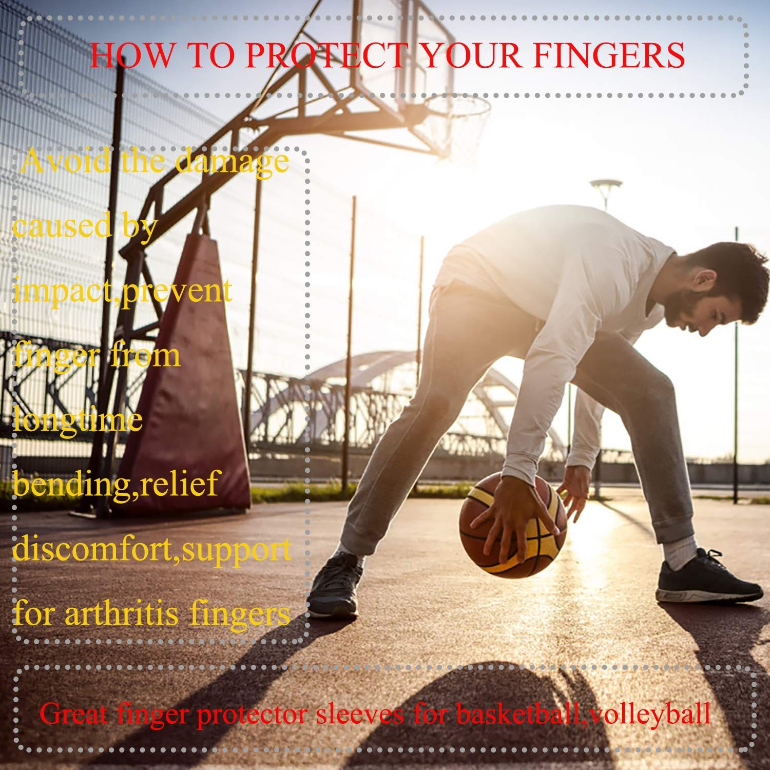 Finger Sleeves Thumb Braces Support Elastic Compression Protector 20 PCS