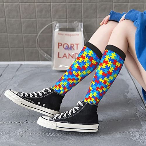 Unisex Novelty Socks for Women Men Teens Soft Knee High Crew Socks Party Daily