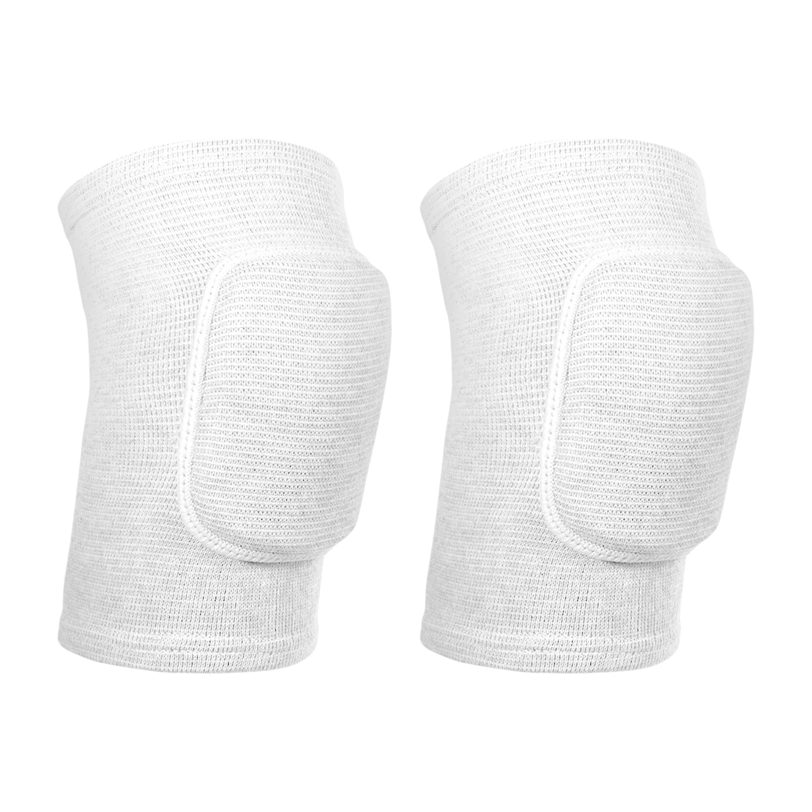 1 Pair Elbow Pads with Thicken Sponge Pad, White Breathable Protective Volley…